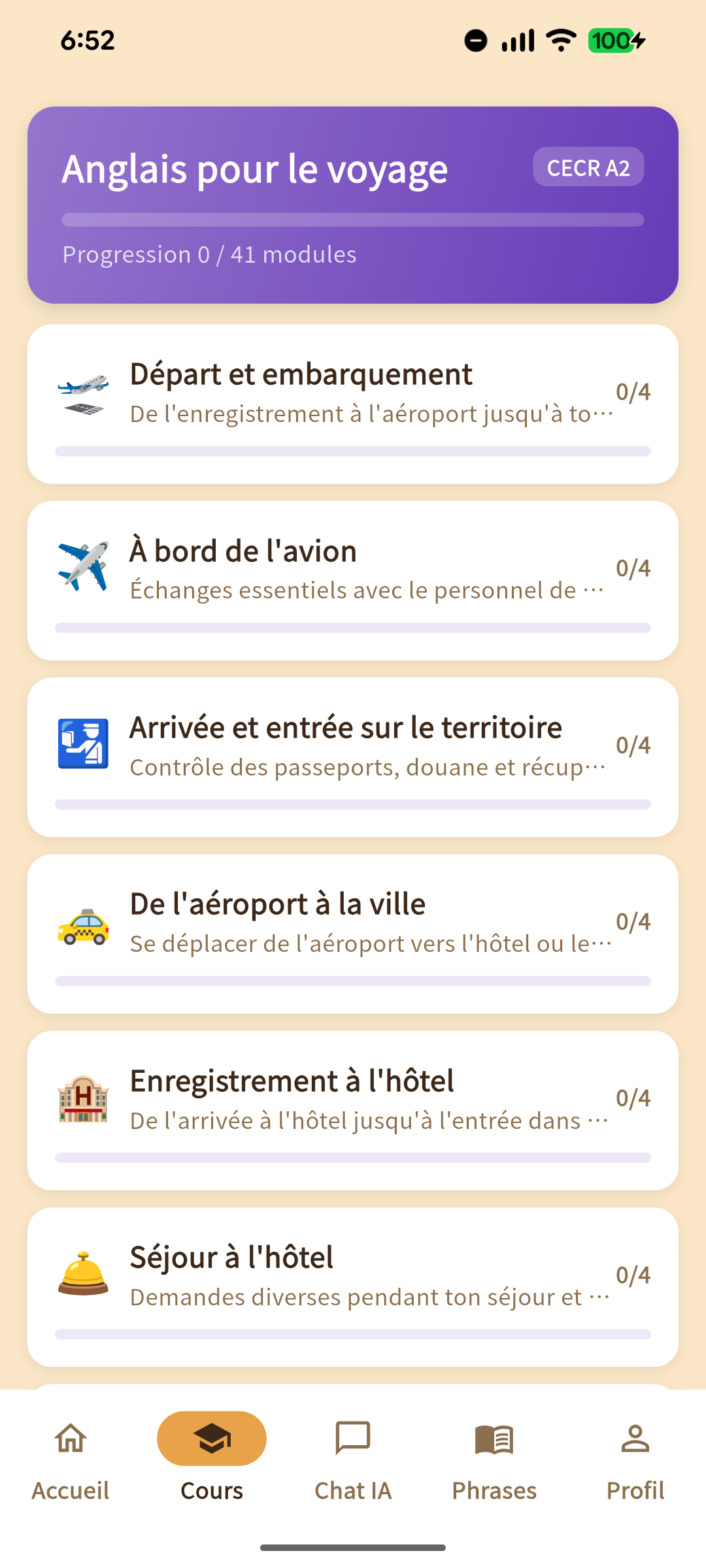 Écran de l'application 2