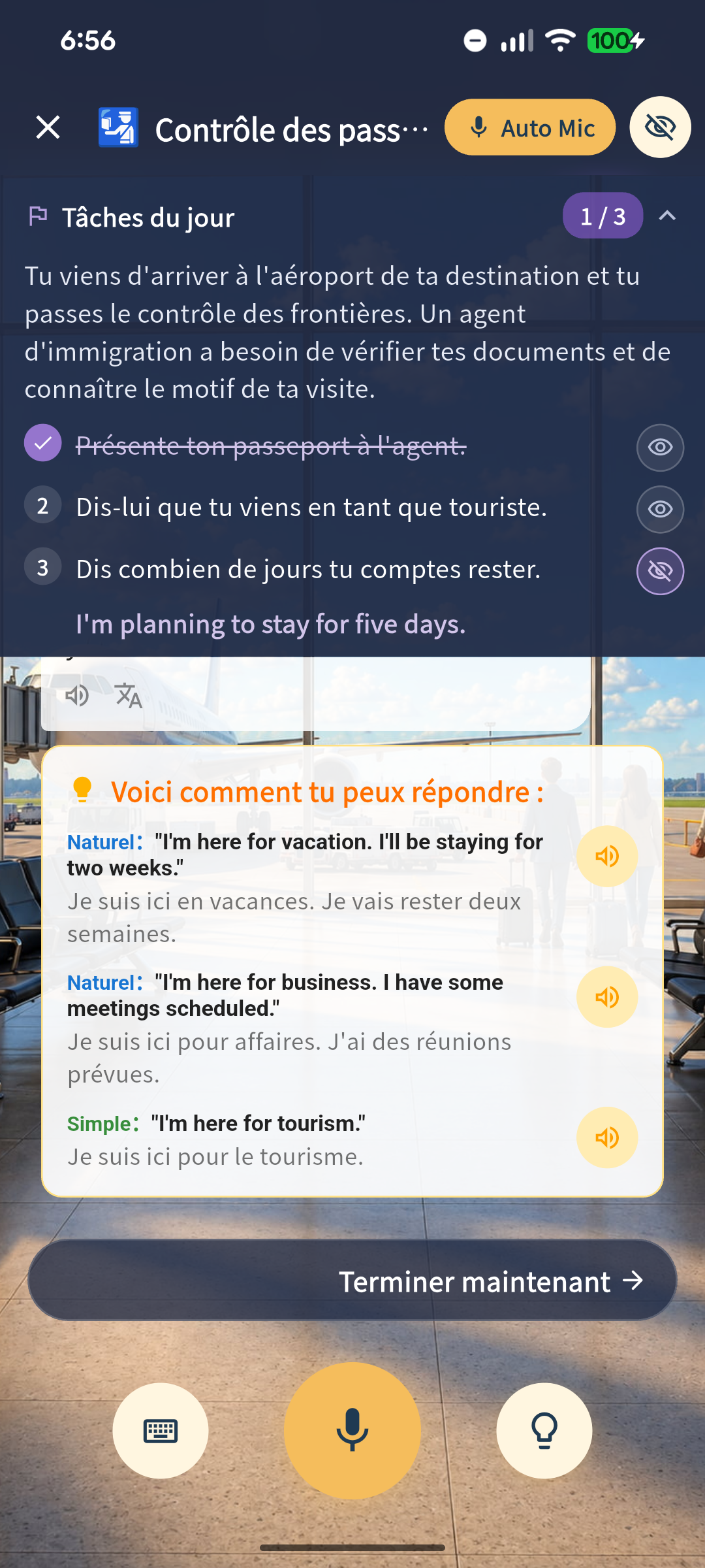 Écran de l'application 7