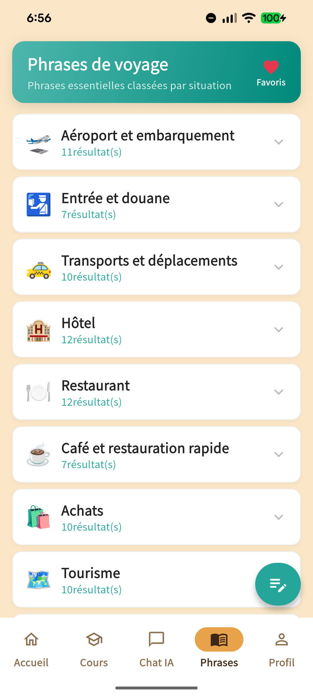 Écran de l'application 9