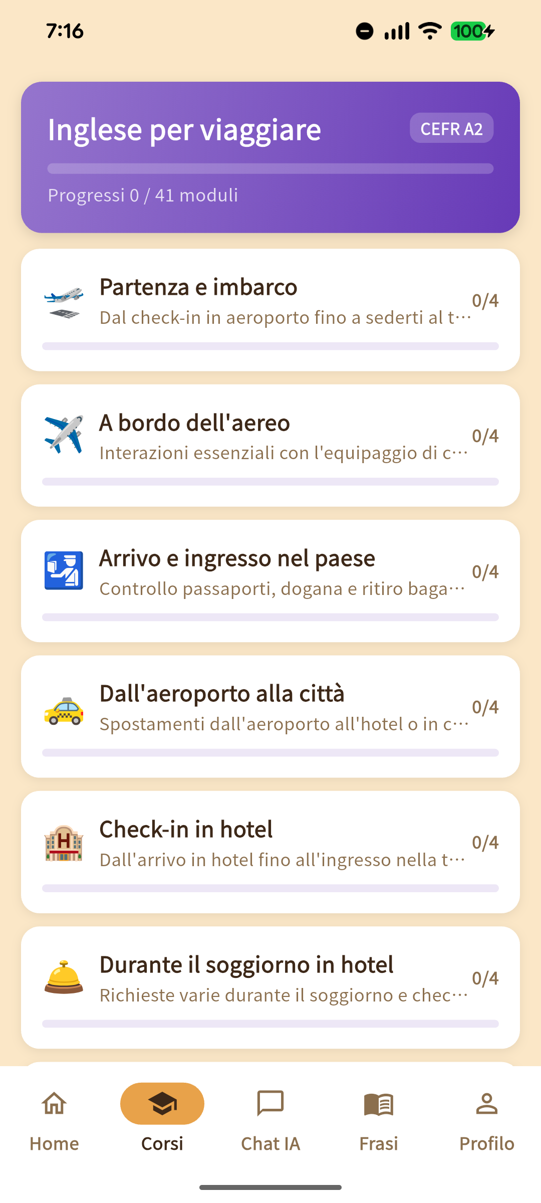 Schermata app 2